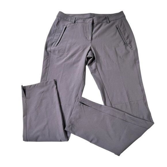 Slazenger Womens Dark Gray Lightweight Tapered Fit Golf Trousers Pants Size 8 - Picture 4 of 11